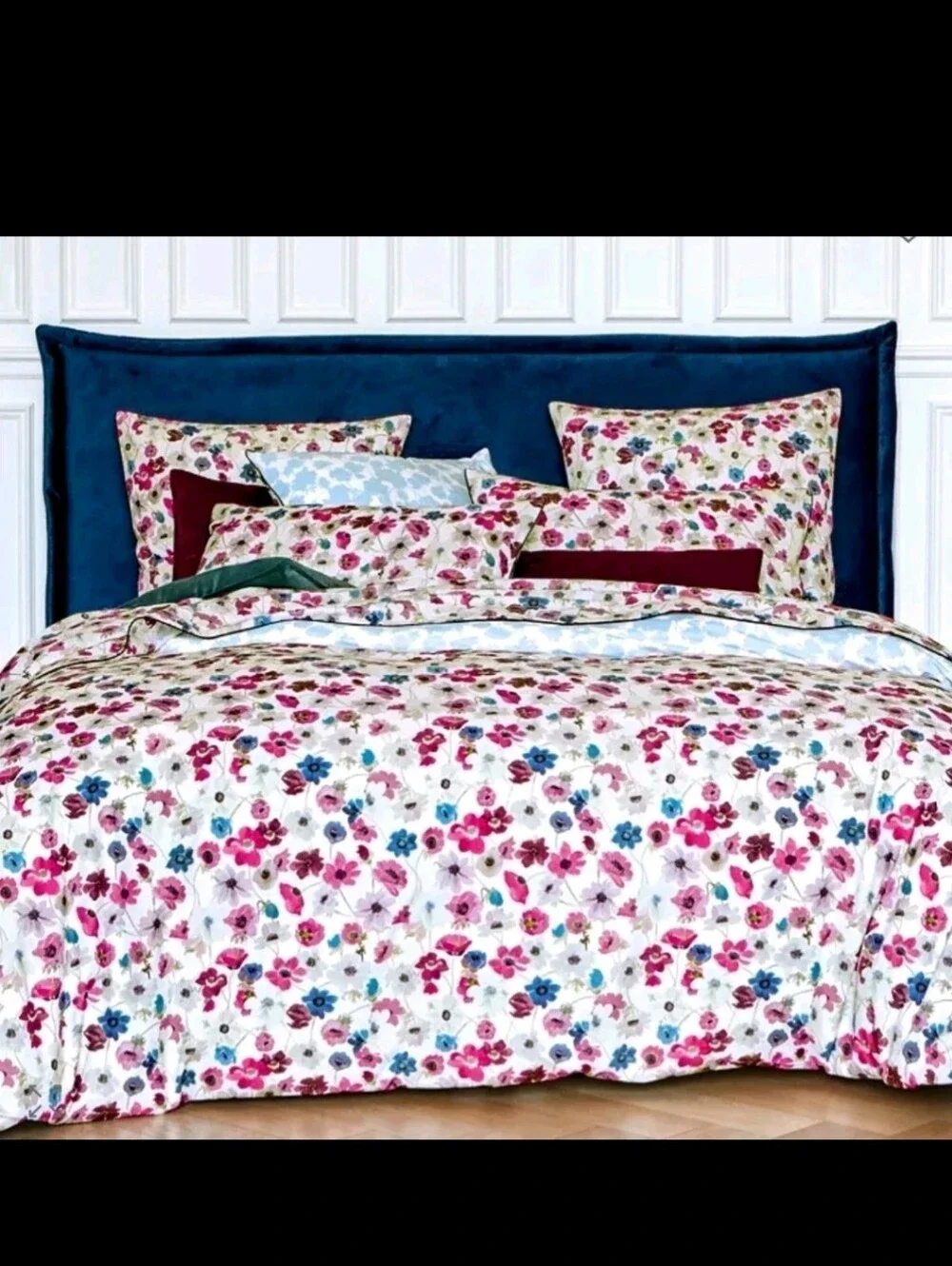Anne de Solene Prairie Duvet Cover In Sz King - Colorful Floral - NEW!